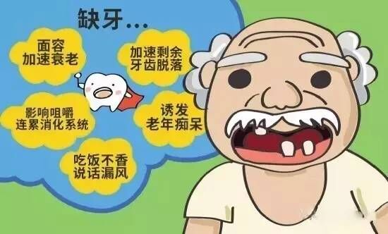 缺牙不补牙有什么危害？